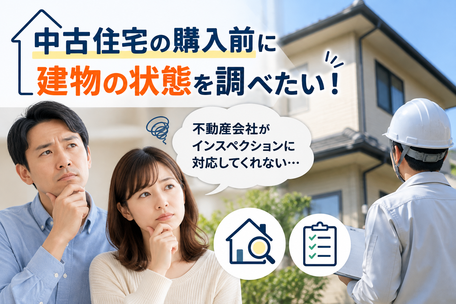 中古住宅を購入する前に、建物の状態を調べたい！ 不動産会社が対応してくれないときは？